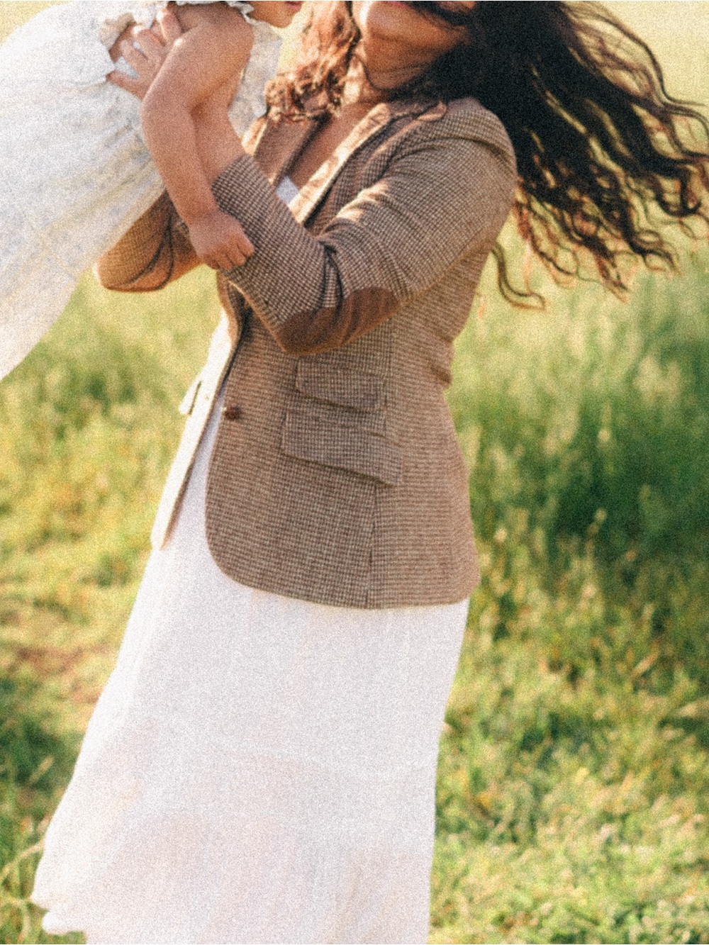 Vintage Brown Houndstooth Blazer Jacket